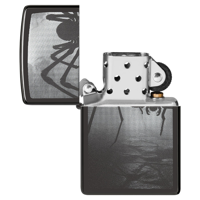 Zippo Lighter: Spider Silhouette - High Polish Black 46343