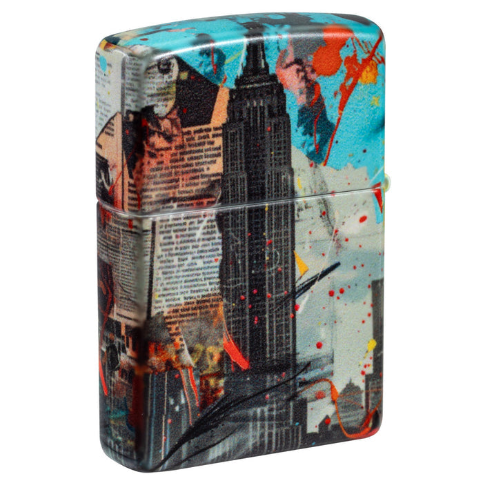Zippo Lighter: Statue of Liberty Collage - 540 Color 47013