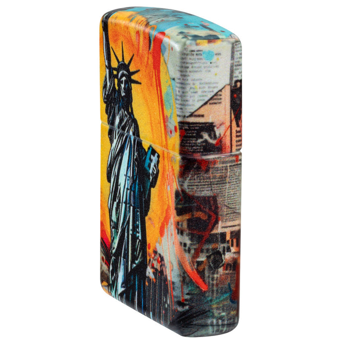 Zippo Lighter: Statue of Liberty Collage - 540 Color 47013