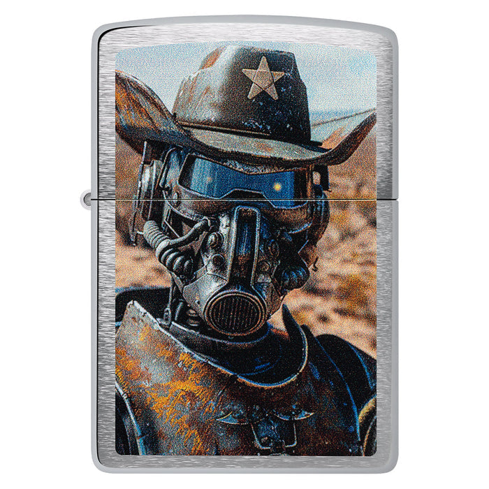 Zippo Lighter: Steampunk Cowboy - Brushed Chrome 47038