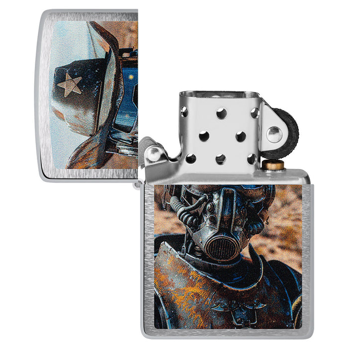 Zippo Lighter: Steampunk Cowboy - Brushed Chrome 47038