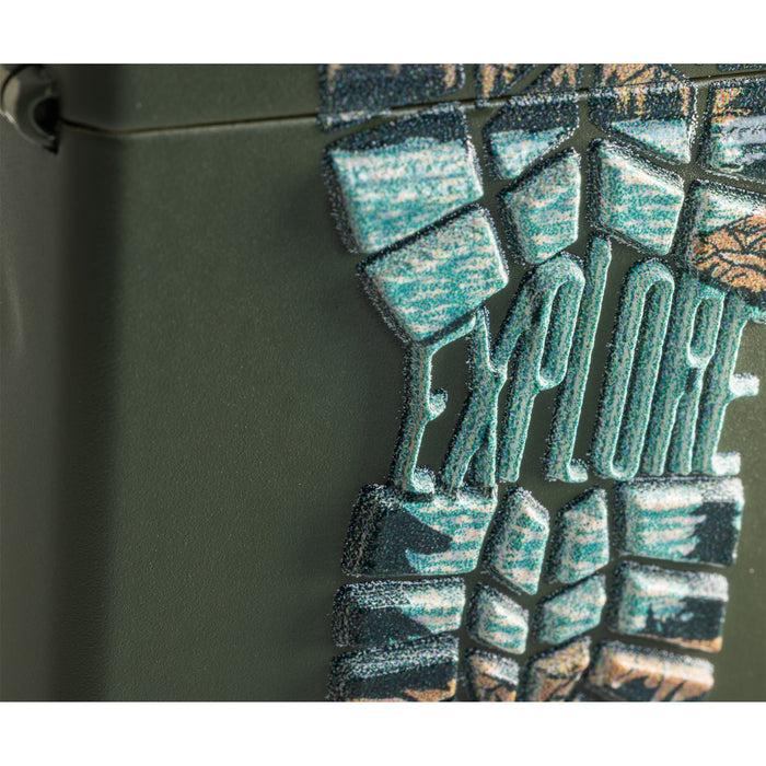 Zippo Lighter: Step Out Design - Green Matte 47433