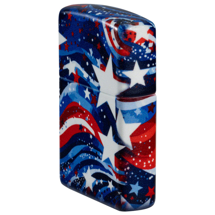 Zippo Lighter: USA, Stars and Stripes Pattern - 540 Color 46633