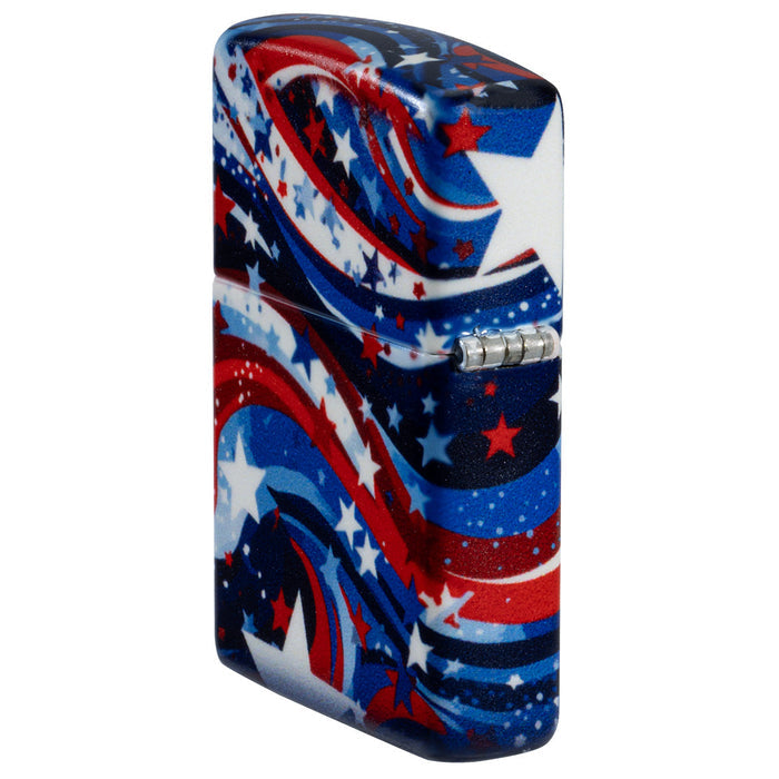 Zippo Lighter: USA, Stars and Stripes Pattern - 540 Color 46633